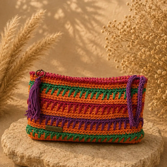 Χειροποίητο Boho Τσαντάκι